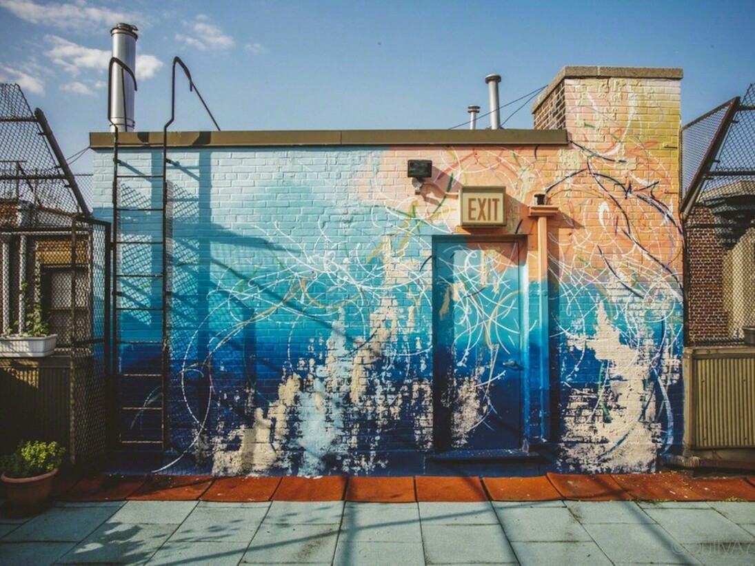 José Parlá, Exhibition view.Courtesy of RxArt