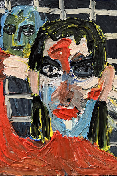 Emilio Villalba, Reclining self-portrait, 2024. Courtesy of Dolby Chadwick Gallery