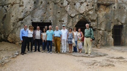 WPF Group in front of cell of Socrates
