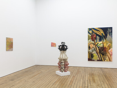 Solid roots, supple trunks, 2023, installation view. Courtesy of Rachel Uffner Gallery, NYC