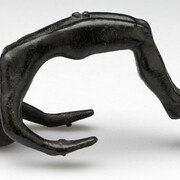 Unknown artist, Etruscan, Acrobat (probably the handle of a cista lid), 4th century BCE-3rd century BCE
Bronze, 8.3 x 3.5 cm (3 1/4 x 1 3/8 inches), Gift of Mrs. Celia Robinson Stillwell 85.107.1