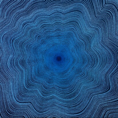 Barbara Kolo, Escape into true blue, 2024. Courtesy of bG Gallery