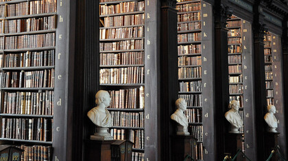 La biblioteca del Trinity College a Dublino