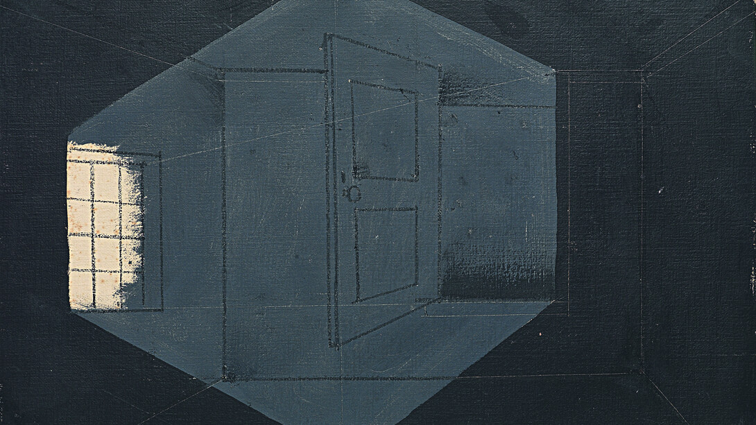 Una luce che entra attraverso la finestra per dissolvere l’oscurità persistente dal mio tempio e prigione dell’intimità e i miei sogni ad occhi aperti (dettaglio), 1978, tempera e matita su carta, 21 x 27,9 cm, Orani, Museo Nivola