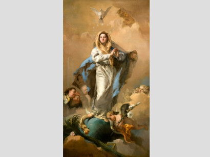 The Immaculate Conception, 1767 - 1769. Oil on canvas, 281 x 155 cm. Courtesy of Museo del Prado