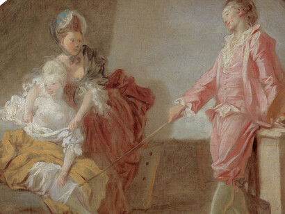 Jean-Honoré Fragonard. The New Model, 1770. Oil on canvas, 50 x 63 cm