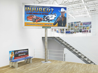 Alfonso Gonzalez Jr., This was here, exhibition view. Courtesy of Jeffrey Deitch Gallery