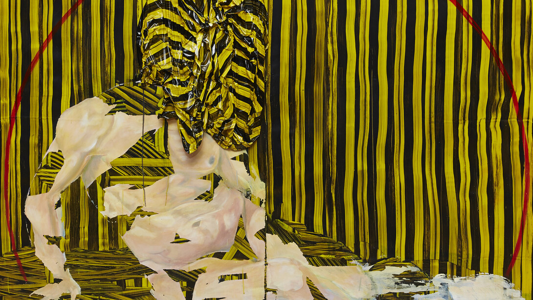 Tina Jenkins, Bed Head, Gloss paint and acrylic on plastic sheeting