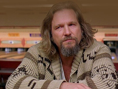 Jeff Bridges in una scena del film "Il grande Lebowski"