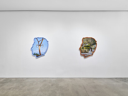 Alex Israel, Where is my mind? Exhibition view. Courtesy of Pace Prints Gallery