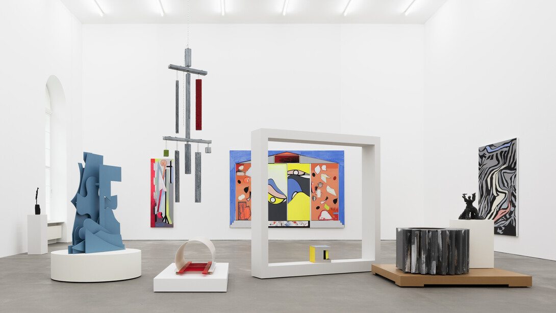 Thomas Scheibitz, Wüste—dschungel/omega und tunnel, exhibition view. Courtesy of Sprüth Magers Gallery