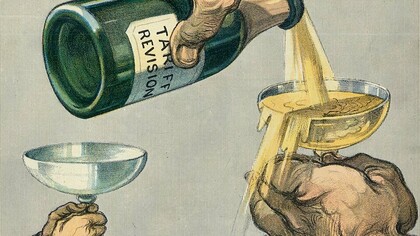 J. Keppler, "¡Así es cómo!", caricatura, 1908
