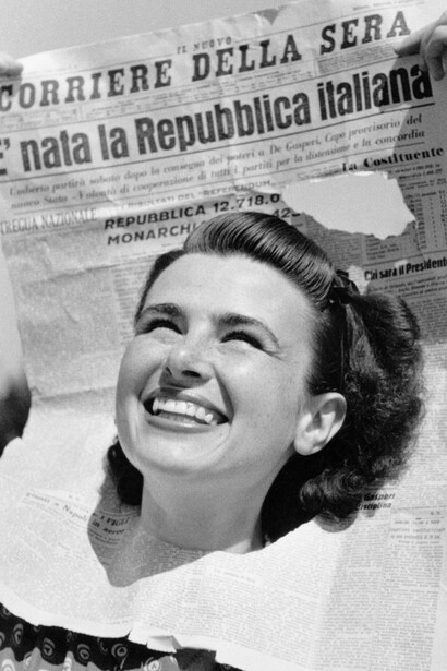 Anna Iberti fu il volto simbolo del primo 2 giugno repubblicano, incarnando la speranza e il rinnovamento dell'Italia democratica