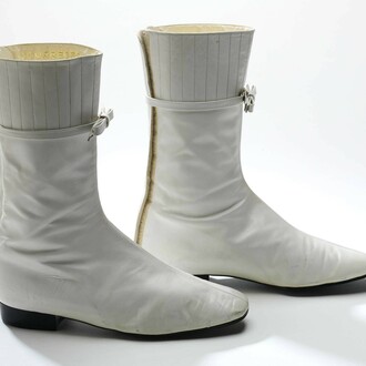 Leather ankle boots, André Courrèges, 1965, France. Museum no. T.109-1974. © Victoria and Albert Museum, London