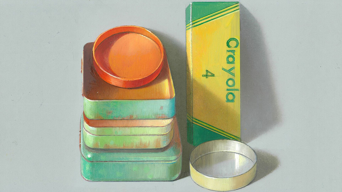 Antonio Matallana, Composition crayola 4, 2026. Cortesia di Galleria Forni