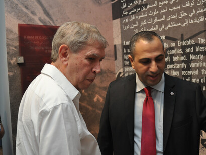 Head of Mossad Tamir Pardo and Avner - Photo by Pierre Lavi