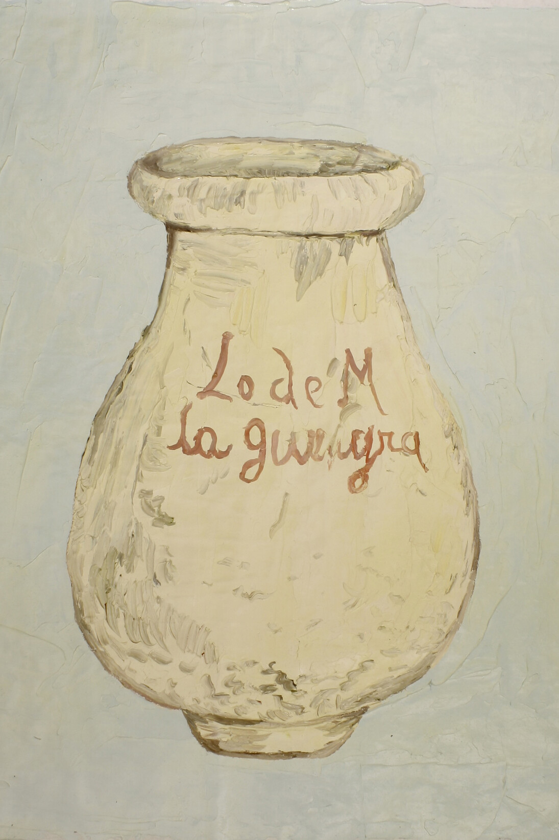 Christian Vinck, Tinaja L. de M. la Guayra. siglo XVIII (de la serie alfareria venezolana), 2014, Óleo sobre tela, 99 x 90 cm