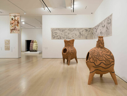 Various artists, Several eternities in a day: form in the age of living materials, exhibition view. Courtesy of Hammer Museum