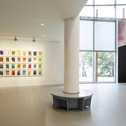 Hermann Nitsch, Tribute of colours, exhibition view. Courtesy of Danubiana