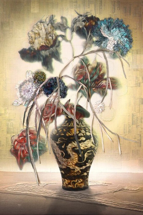 Here Be Dragons II, Gordon Cheung, 200 x 150cm, Mixed media on canvas, 2018