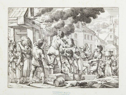 City in Flames. Courtesy of Salzburg Museum