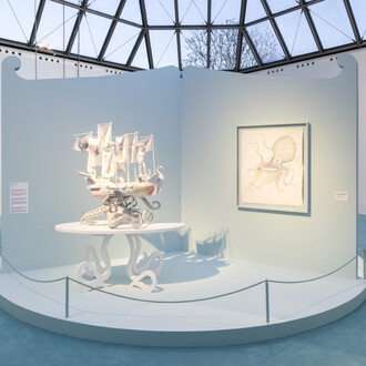 Simon Fujiwara, A whole new world, vue de l'exposition. Avec l'aimable autorisation de Mudam Luxembourg