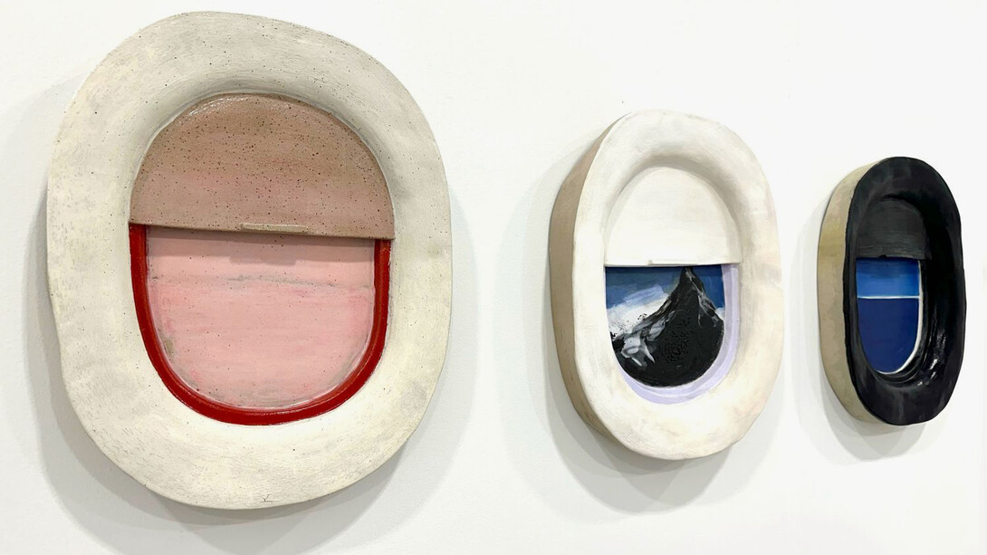 CJ Chueca, Ceramic airplane window. Courtesy of Johansson Projects