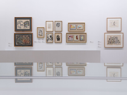 Anudar el tiempo, vista de exhibición. Cortesía del Museo Patio Herreriano