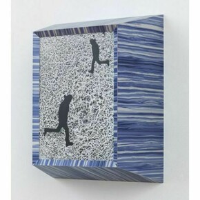 Richard Artschwager, Running Man (double black)", 2013 © Richard Artschwager. Courtesy Gagosian Gallery. Photography by Robert McKeever