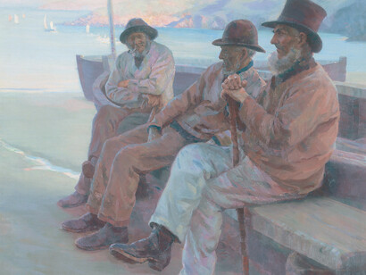 William H Y Titcomb, Old Sea Dogs (detail), 1891, Oil on canvas, 157 x 122 cm, Nottingham City Museums and Galleries © Nottingham Castle Museum & Art Gallery | John Hartley, 2015