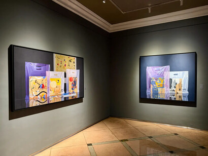 Carlos Vega, Realismo contemporáneo, vista de exhibición. Cortesía de Galería Duque Arango
