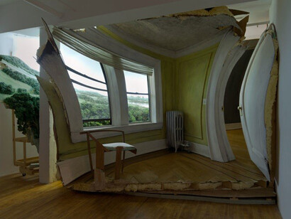 Interior with View of the Gowanus Heights (Detail of room installation)