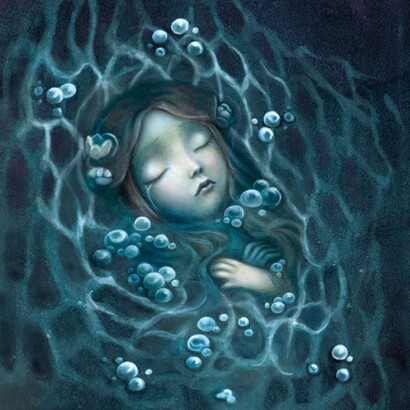 Los personajes de Lacombe son etéreos, de completa belleza sublime, atemporales
