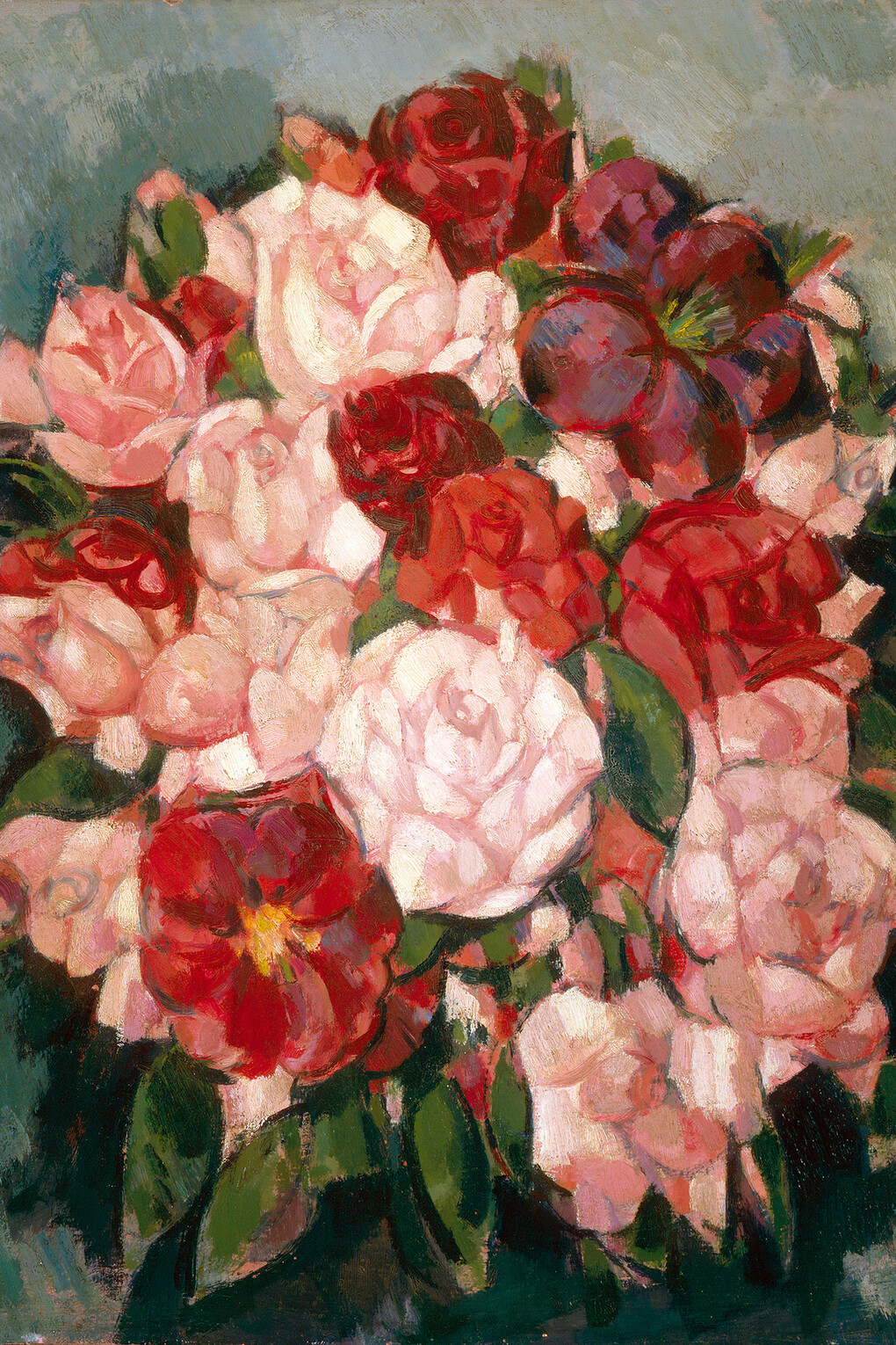 John Duncan Fergusson, Roses, Pink Roses, 1941, Oil on canvas, The Fergusson Gallery, Perth & Kinross Council; presented by the J. D. Fergusson Art Foundation 1991, © The Fergusson Gallery, Perth & Kinross Council, Scotland 