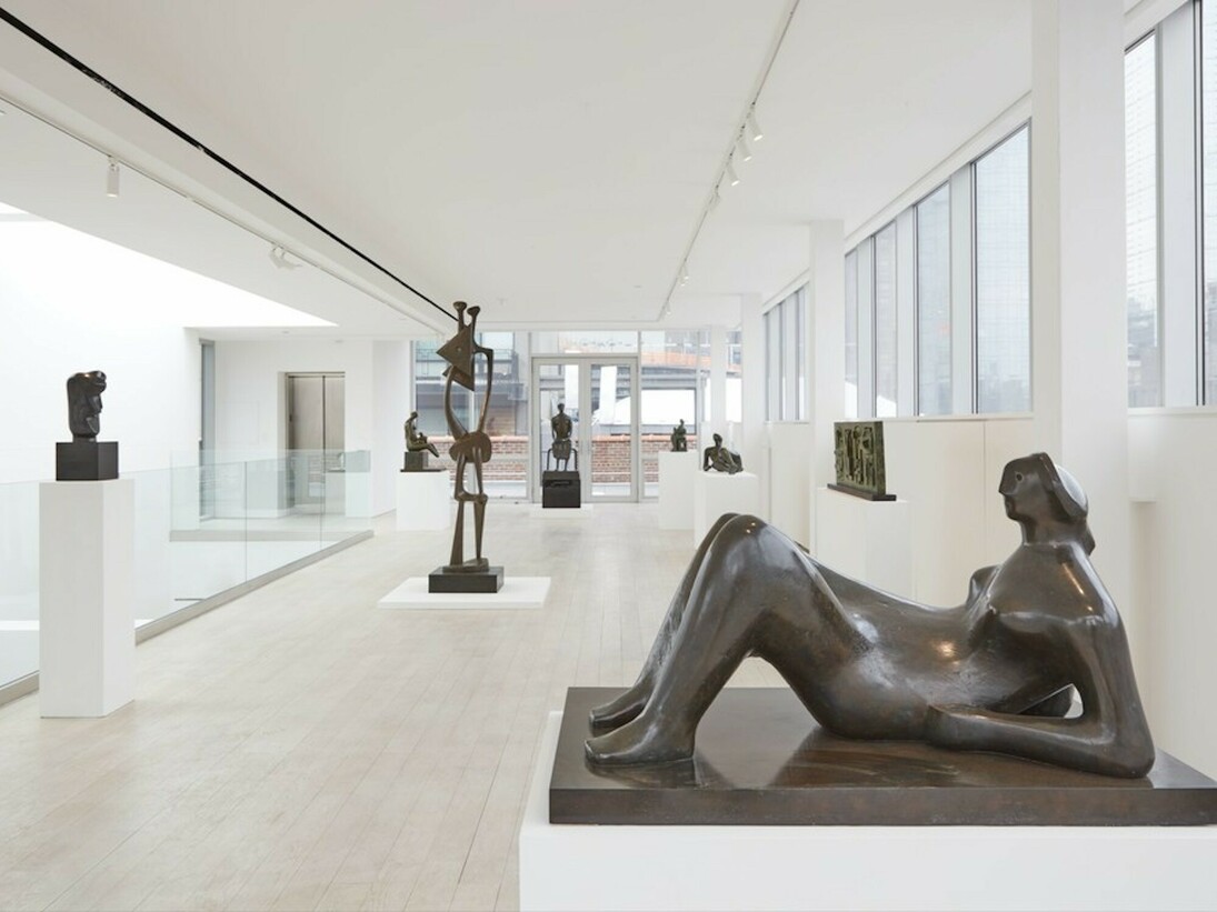 Henry Moore, Exhibition view. Courtesy of Davidson Gallery
