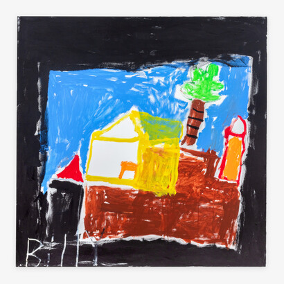 Billy White, Untitled, acrylic on canvas, 60x60 inches. Courtesy of the artist and Shrine Gallery