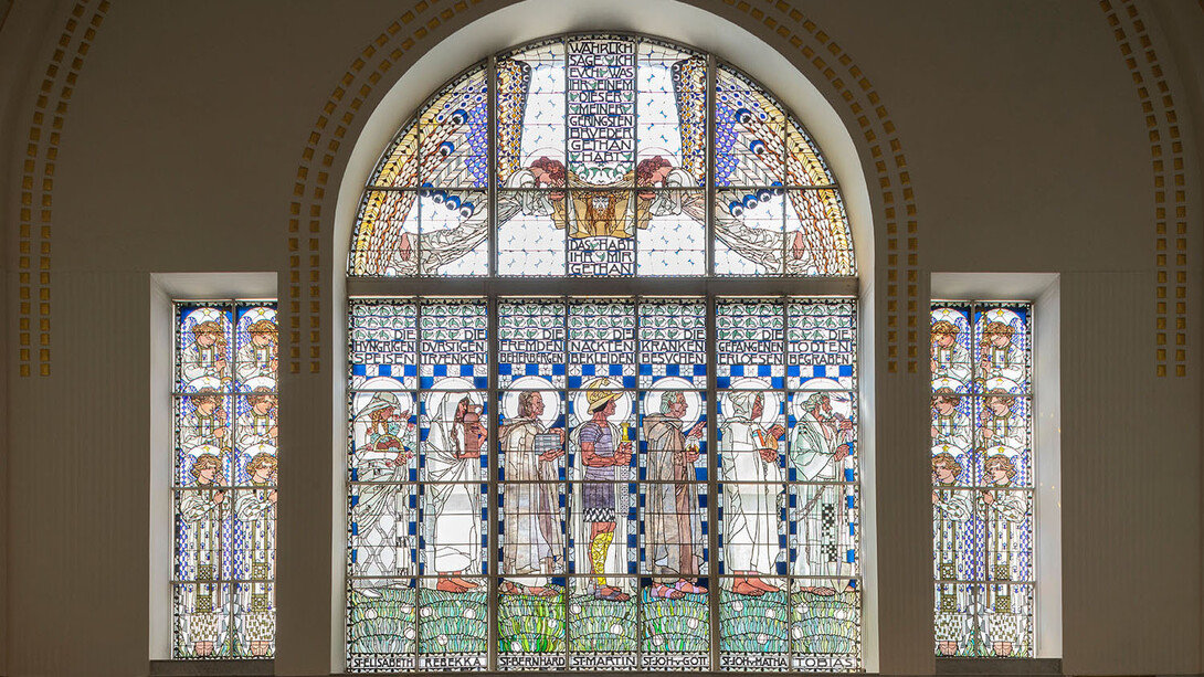 Otto Wagner Kirche am Steinhof, Ausstellungsansicht. Mit freundlicher genehmigung des Musa Museums