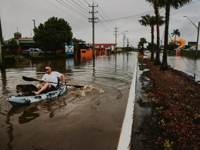 Inundated. Natalie Grono’s flood photos, artwork in ehxibition. Courtesy of the Australian National Maritime Museum