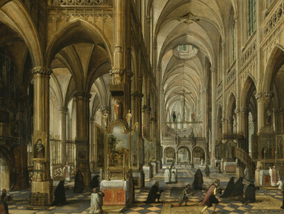 Paul Vredeman de Vries, Interior of a Gothic cathedral