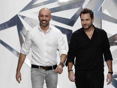 Arnaud Maillard y Álvaro Castejón presentando su nueva colección