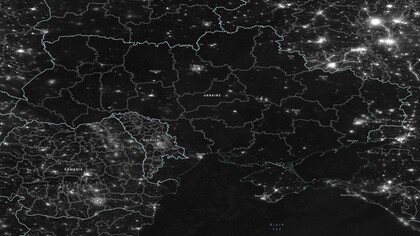 Satellite imagery shows reduction in light emitted from Ukraine amid power cuts 