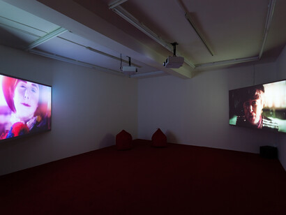 Rachel Maclean, 'Please Sir', 2014, installation view, Rowing, London. Photo: Plastiques photography