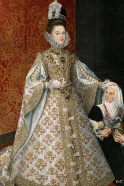 La infanta Isabel Clara Eugenia y Magdalena Ruiz
Sánchez Coello, Alonso
Óleo sobre lienzo, 207 x 129 cm.
1585 - 1588
Madrid, Museo Nacional del Prado