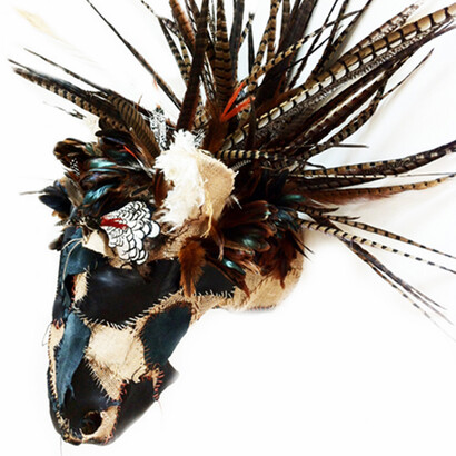 Series Wild thing, Trophy mixed media Courtesy Zoé Rumeau et Laure Roynette Gallery