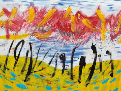 Ján Hlavatý, Island in the soul, exhibition painting. Courtesy of Danubiana