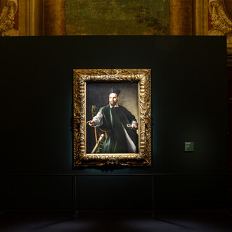 The portrait unveiled, exhibition view. Courtesy of the Gallerie 
Nazionali di Arte Antica 