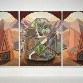 April Dawn Parker, The Candle Being Lit, 2020. Oil on linen, 40 x 74 in. Courtesy of Susan Eley Fine Art