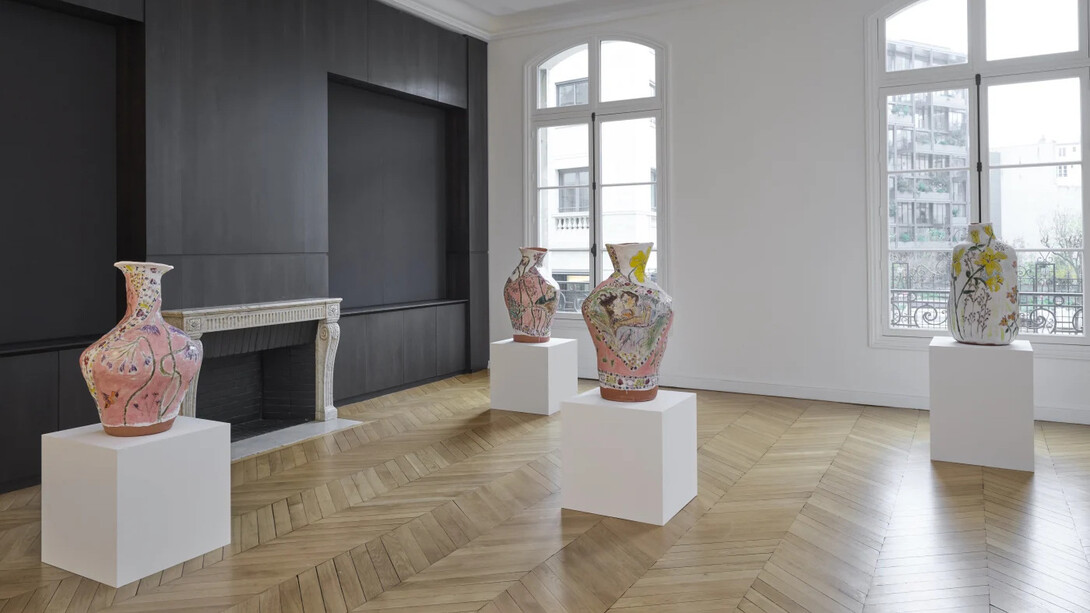 Jennifer Rochlin, Suns and Lovers, vue d'exposition. Avec l'aimable autorisation de la Galerie Mariane Ibrahim