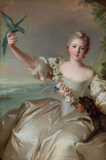 Jean-Marc Nattier. Portrait of the Marquise d’Antin, 1738. Oil on canvas, 118 x 97 cm