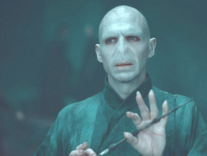 Voldemort, portrayed by Ralph Fiennes in the Harry Potter series
